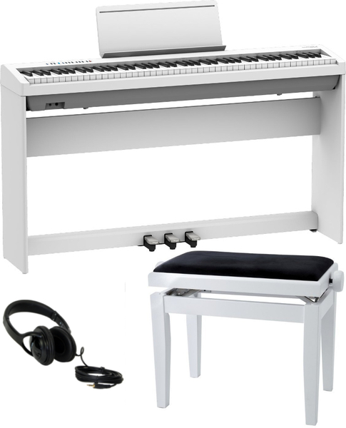 FP-30X WH Bundle (white, w/bench, headphones, stand, pedal board)