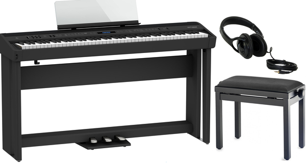 FP-90X Black Bundle (with black bench & headphones)