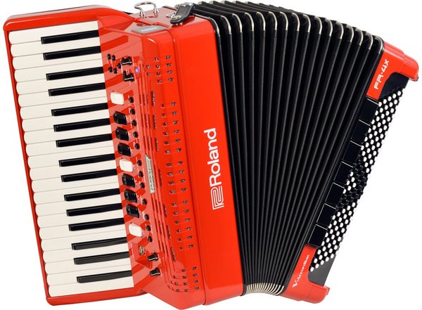 FR-4X-RD V-Accordion (piano type - red)