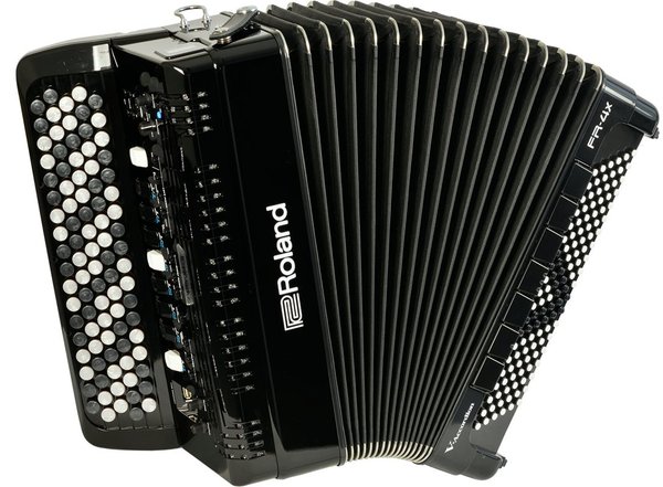 FR-4XB-BK, Bajan-Griff V-Accordion (button type - black, B-Grip)