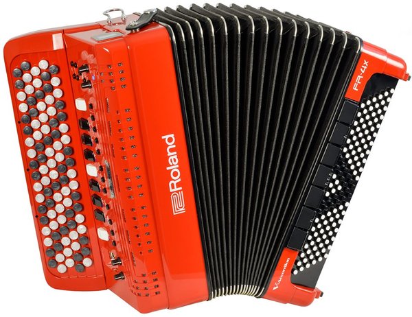 Roland FR-4XB-RD V-Accordion (button type - red)