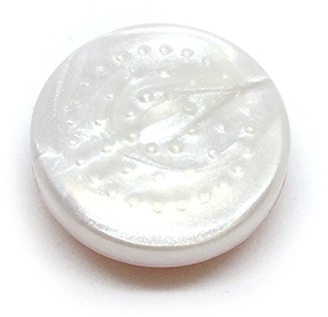 FR-Button White Knurled Treble