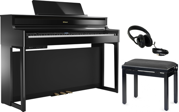 HP704 Bundle (polished ebony w/bench and headphones)