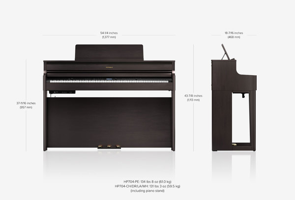 Roland HP704 (dark rosewood)