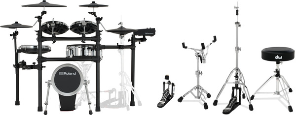 TD516 + DW 3000 4-Piece Hardware Pack Bundle V-Drum Kit