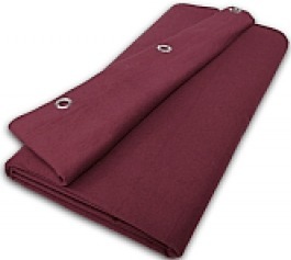 Molton Curtain Absorber 3m x 2.5m (burgundy red, 300g/m2)