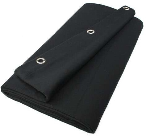 Molton Curtain Absorber 3m x 3 m (580 g/m² / black)