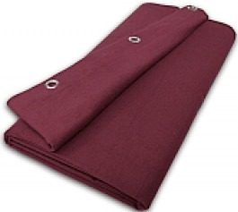 Roling Molton Curtain Absorber 3m x 3 m (burgundy red, 580 g/m²)