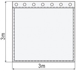 Akustikvorhang bordeauxrot Molton 300 g/m² 6m x 3m