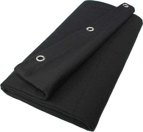 Molton Curtain Absorber 4m x 3m (black)