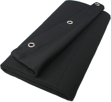 Molton Curtain Absorber 6m (B) x 3 m (H) (black)