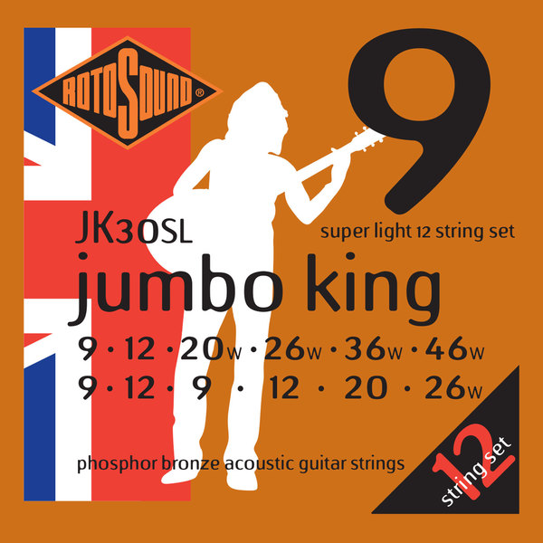 JK30SL Phosphor Bronze Super Light (12 string set)