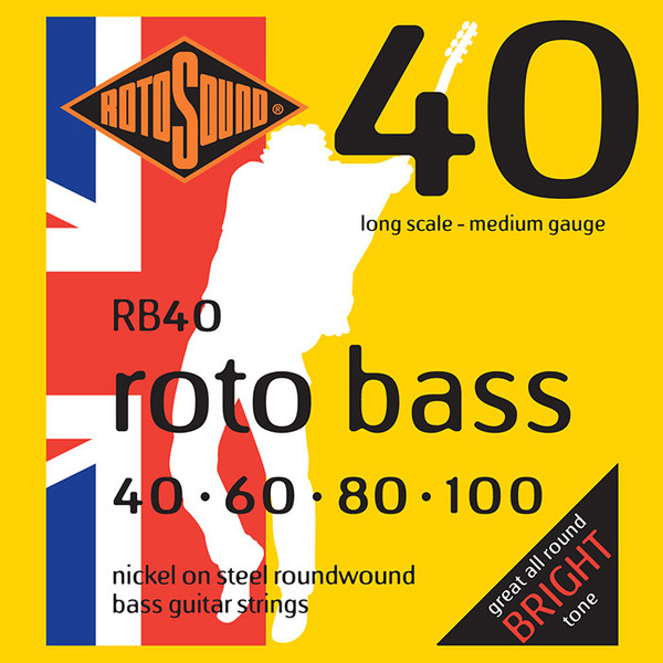 Roto Sound Roto Bass RB 40 Nickel on Steel Roundwound (40-100 - long scale)