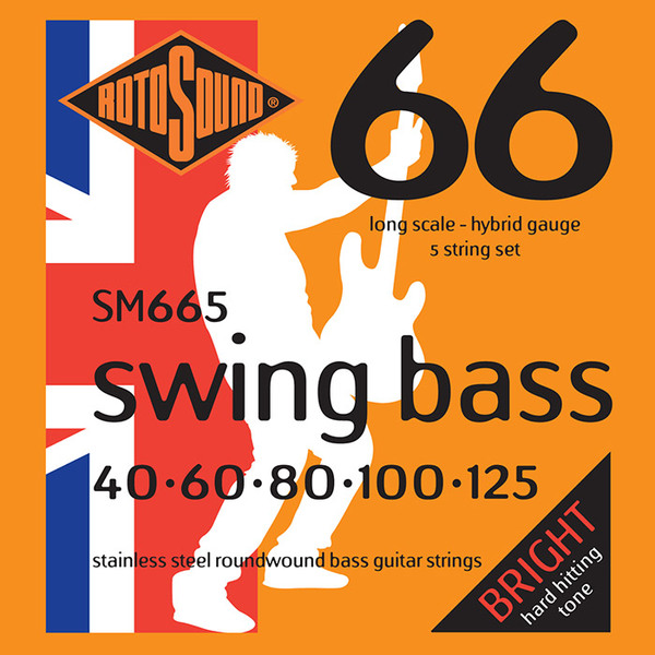 Roto Sound Swing Bass Stainless Steel SM665 (40-125 - long scale)