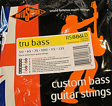 Tru Bass RS886LD Black Nylon (50-135 - long scale)