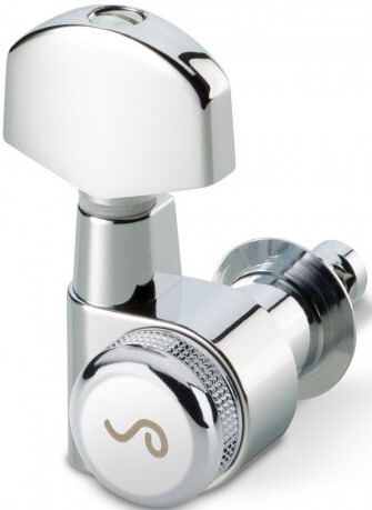 M6 Locking Pin Machine Heads Set 6 Left, Small Metal (locking 21.0 / chrome)