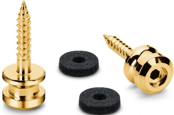 S-Locks Safety Belt (2 single belt pins, gold, L screw)