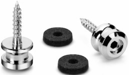 S-Locks Safety Belt (2 single belt pins, satin chrome, S screw)