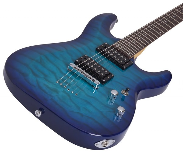 Schecter C-6 Plus (ocean blue burst) | MusiX