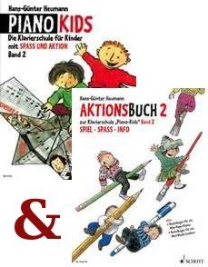 Piano Kids 2 & Aktionsbuch 2 Heumann Hans-Günter / 978-3-7957-5583-6