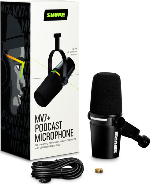 Shure MV7+ / MV7 Plus (black)