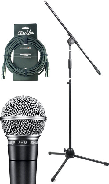 Shure SM58SE Artist Set (incl stand & 10m cable)