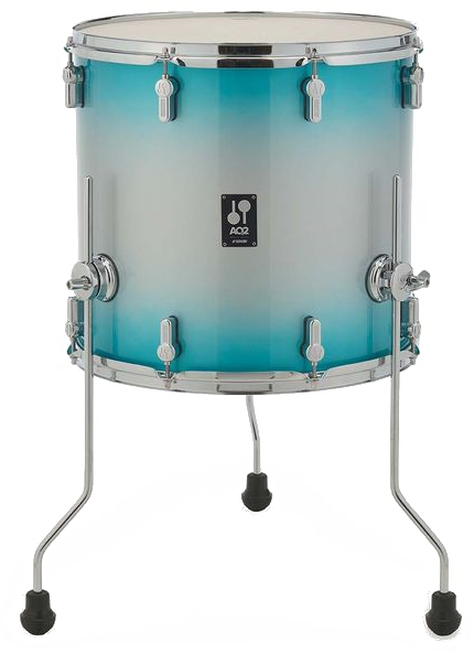 Sonor 1615 FT / Floor Tom (transparent stain black / 16' x 15')