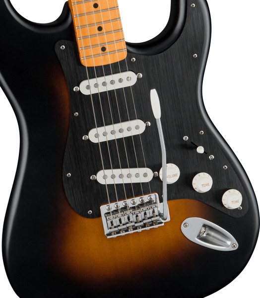 Squier 40th Anniversary Stratocaster®, Vintage Edition (Satin Wide 2-Color Sunburst)