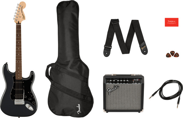 Squier Affinity Stratocaster Pack (charcoal frost metallic)