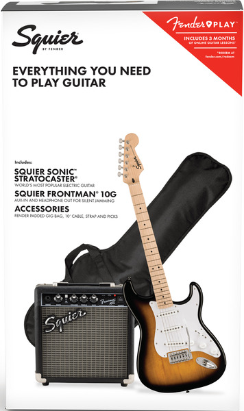 Squier Sonic Stratocaster Pack MN (2-color sunburst)