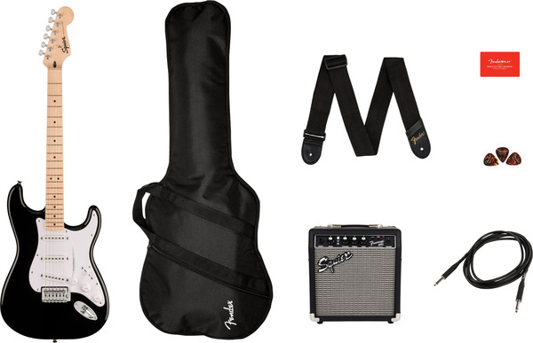 Sonic Stratocaster Pack MN (black)