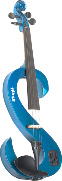 Stagg EVN 4/4 Electric Violin Set (metallic blue)