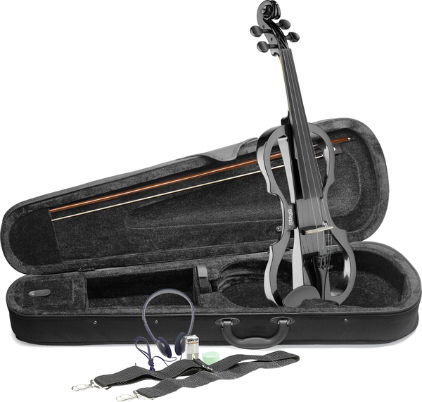 EVN X 4/4 Electric Violin Set (metallic black)