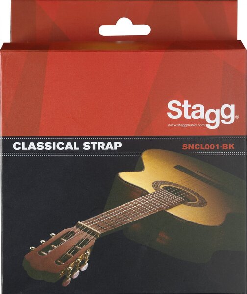 Stagg Nylon Strap for Classic Guitar SNCL001-BK (black)