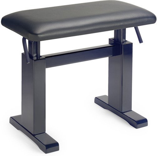PBH 780 BKM LBK Hydraulic piano bench (black matt -  Leather)