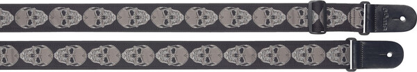 SWO-SKFACE Woven Nylon Strap Skull (grey)