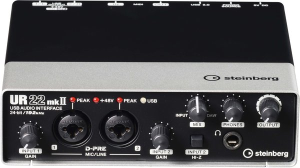 UR22 MKII USB Audio Interface (incl. MIDI I/O & iPad connectivity)