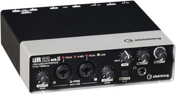 Steinberg UR22 MKII USB Audio Interface (incl. MIDI I/O & iPad connectivity)