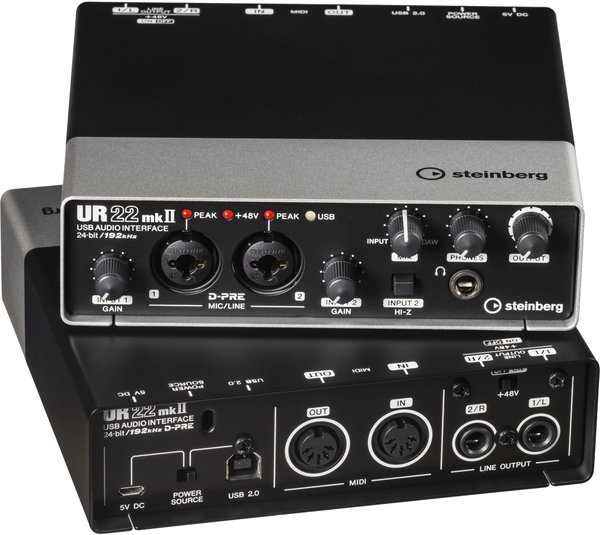 Steinberg UR22 MKII USB Audio Interface (incl. MIDI I/O & iPad connectivity)