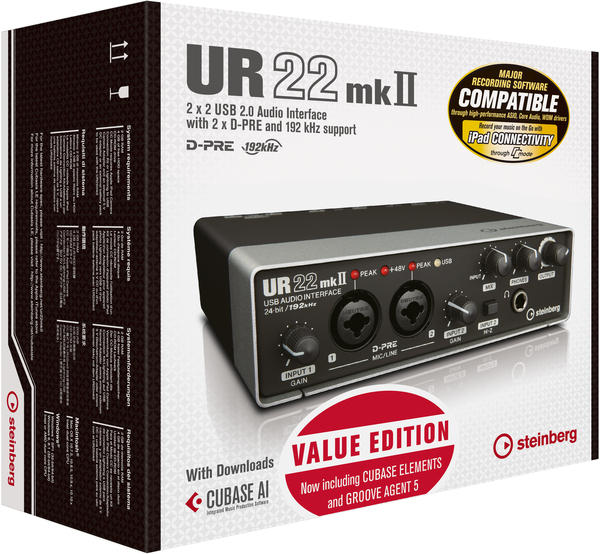 Steinberg UR22 MKII Value Edition (incl. Cubase Elements & Groove Agent)