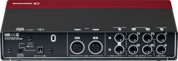 Steinberg UR44C USB 3 Audio Interface incl MIDI I/O & iPad (red)
