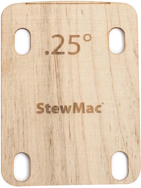 Neck Shims for guitar (shaped, 0.25°)