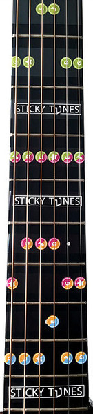 Sticky Tunes Guitar Sticker Set: Major / Minor Pentatonic (major/ minor pentatonic)