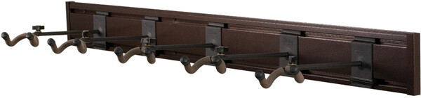 SW5RL-BW-K Multi-Guitar Wall Rack (Walnut Print)