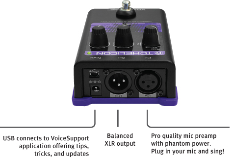 Vocal Effects Processor TC Helicon VOICETONE H1 - Single-Button