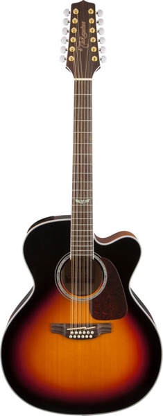 Takamine GJ72CE-12BSB (Brown Sunburst)