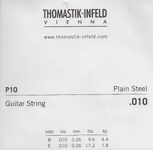 Thomastik Jazz Swing Single P10 / Plain Steel (010)