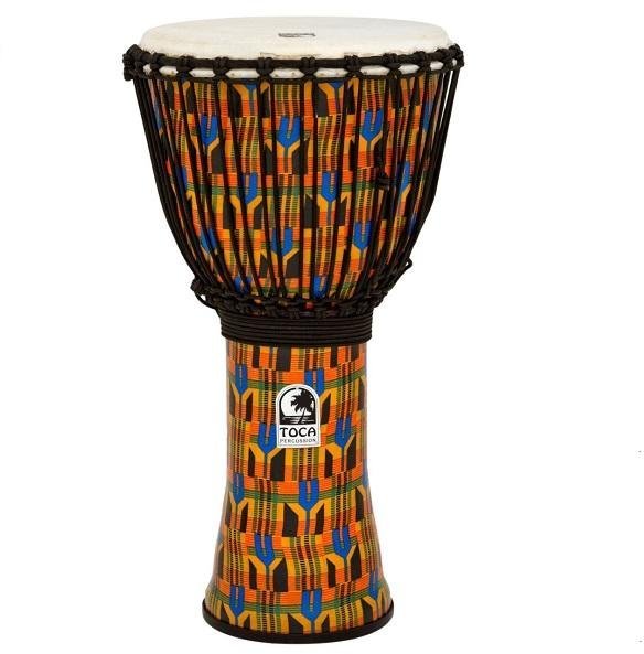 SFDJ-14"K (14" Kente Cloth Djembe)