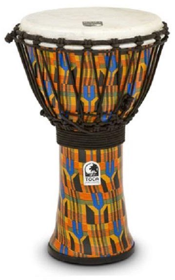 SFDJ-9"K (9" Kente Cloth Djembe)