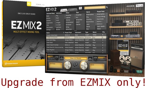 Toontrack EZ Mix 2 Upgrade from EZ Mix